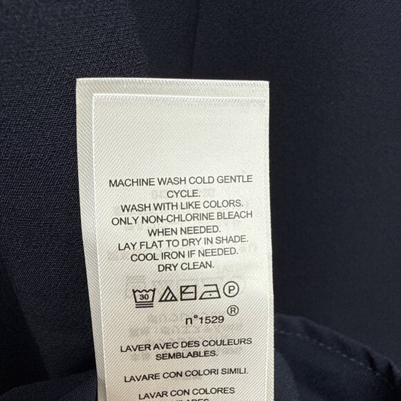 Ralph Lauren Womens Size 10 Navy Off-The-Shoulder Column Gown Maxi Dress Formal - Picture 14 of 14